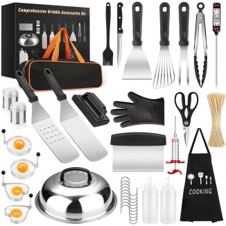 Griddle Accessories Kit, 135/140/144 Pcs Griddle Grill Tools Set