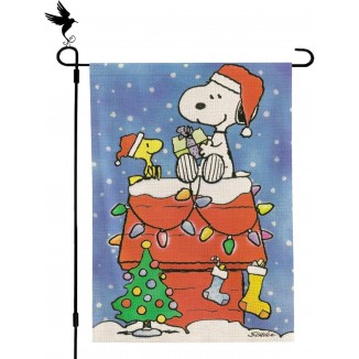 Merry Christmas Garden Flag - Double Sided Vertical Seasonal Holiday Yard Decorative Flag