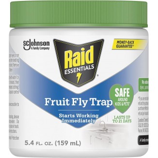 Raid Essentials Fruit Fly Trap for Indoors, Made with Essential Oils