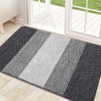 Kitinjoy Indoor Door Mat, Non-Slip Absorbent Dirt Trapper Entrance Mat