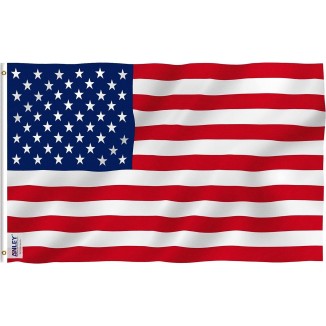 Anley Fly Breeze American US Flag - Vivid Color and UV Fade Resistant