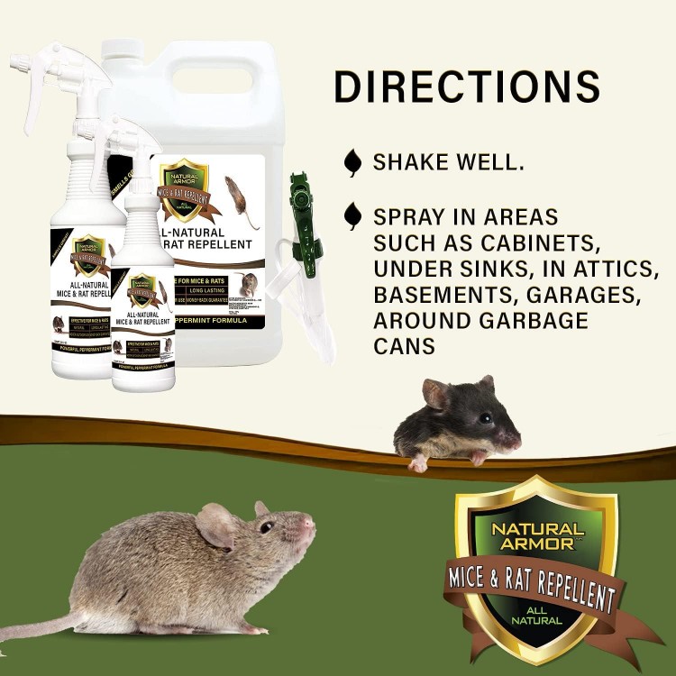 Mice & Rat Repellent. Peppermint Repellent for Mice/Mouse, Rats & Rodents