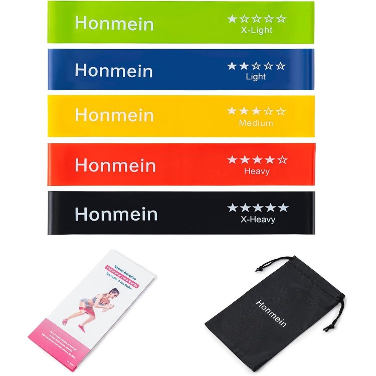 Honmein Resistance Bands for Working Out,Exercise Bands Resistance Levels Fit