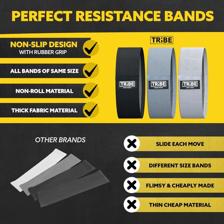 Fabric Resistance Bands for Working Out - Exercise Bands Resistance Bands Set