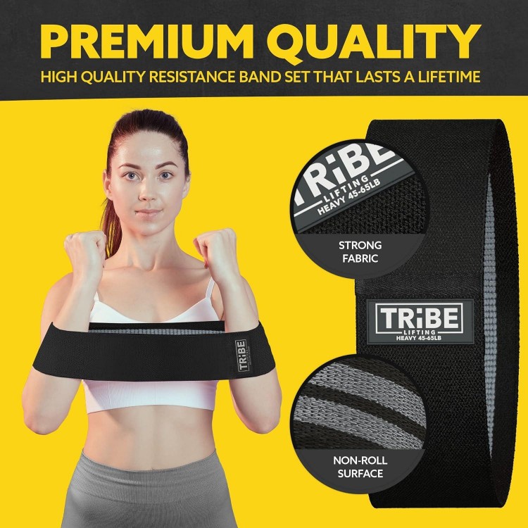 Fabric Resistance Bands for Working Out - Exercise Bands Resistance Bands Set