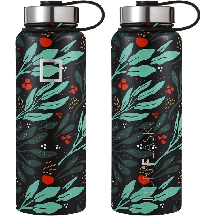 IRON °FLASK Sports Water Bottle Double Walled, Insulated Thermos, Metal Canteen
