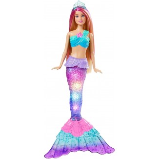 Barbie Mermaid Doll with Water-Activated Twinkle Light-Up Tail