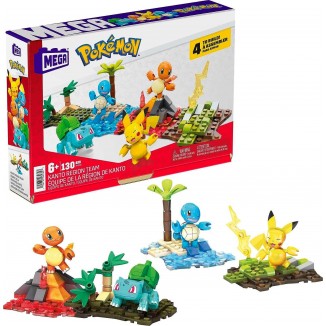 MEGA Pokémon Action Figure Building Toys Set, Kanto Region Team