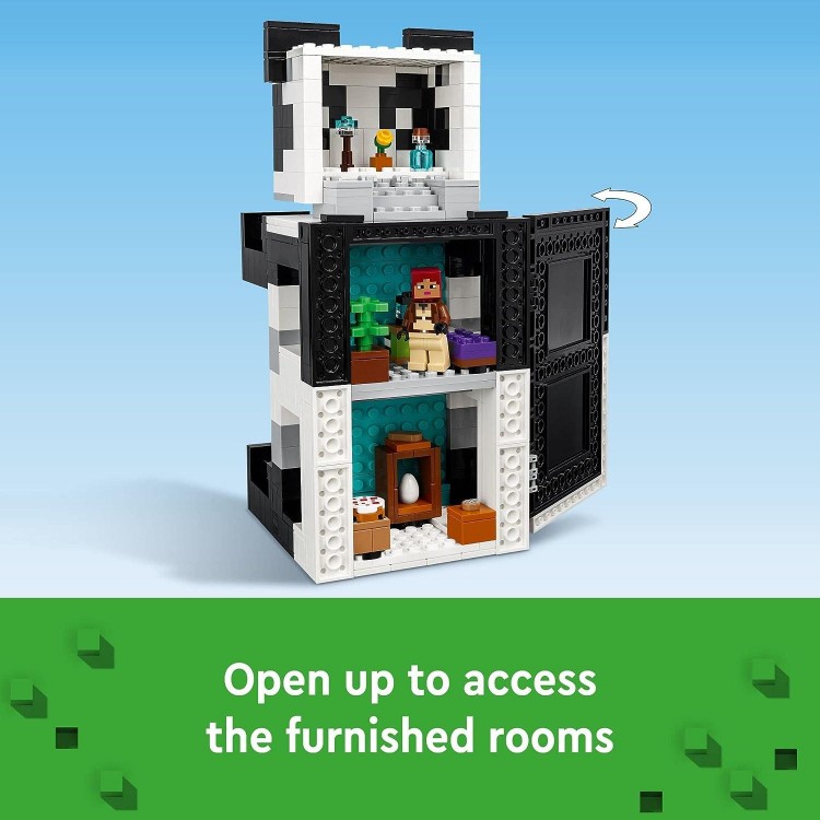 LEGO Minecraft The Panda Haven 21245,Great Gift Idea for Ages 8 and Up