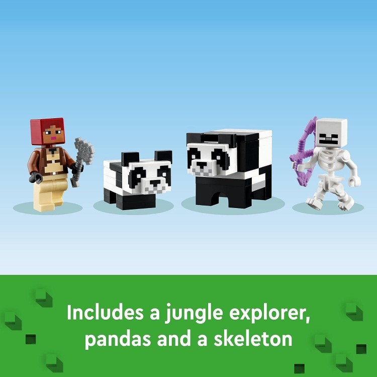LEGO Minecraft The Panda Haven 21245,Great Gift Idea for Ages 8 and Up