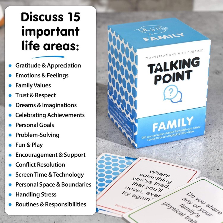 200 Conversation Cards - Great for Dinner Table & Road Trips