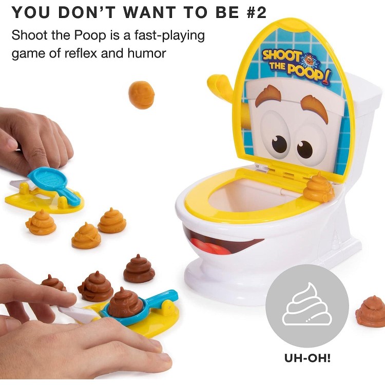 Funny Family Game-Fast and Frenzied Flushing Poop Game with Fun Sounds