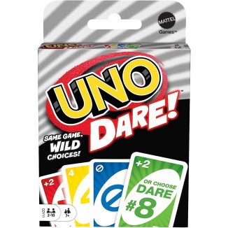 Mattel Games ​UNO Dare Card Game for Family Night Featuring Challenging