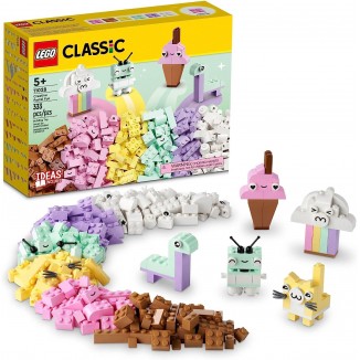 LEGO Classic Creative Pastel Fun Bricks Box, Building Toys for Kids