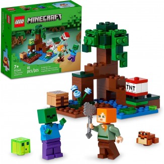 LEGO Minecraft The Swamp Adventure,Building Game Construction Toy