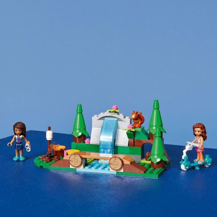 LEGO Friends Forest Waterfall Camping Adventure Set, Building Toys