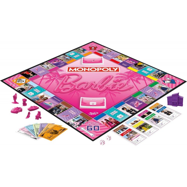 Barbie Edition Board Game,Fun Family Games for Kids and Adults