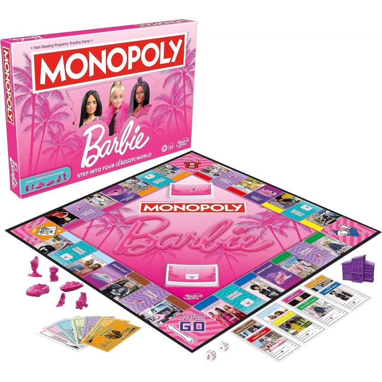 Barbie Edition Board Game,Fun Family Games for Kids and Adults