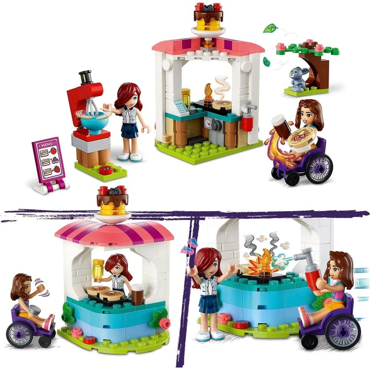 LEGO Friends Pancake Shop 41753 Building Toy Set, Pretend Creative Fun