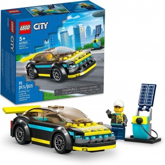 LEGO City Electric Sports Car,Toy for 5 Plus Years Old Boys and Girls