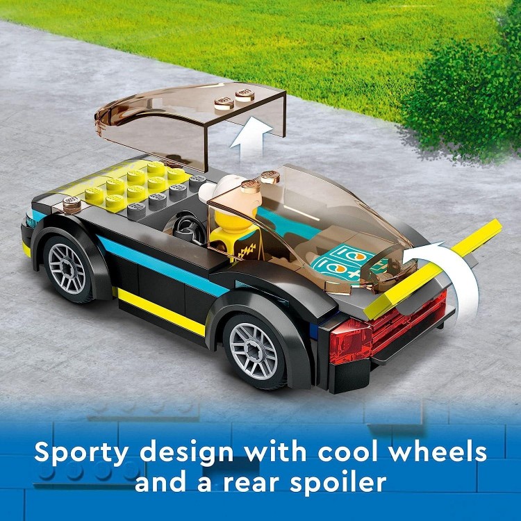 LEGO City Electric Sports Car,Toy for 5 Plus Years Old Boys and Girls