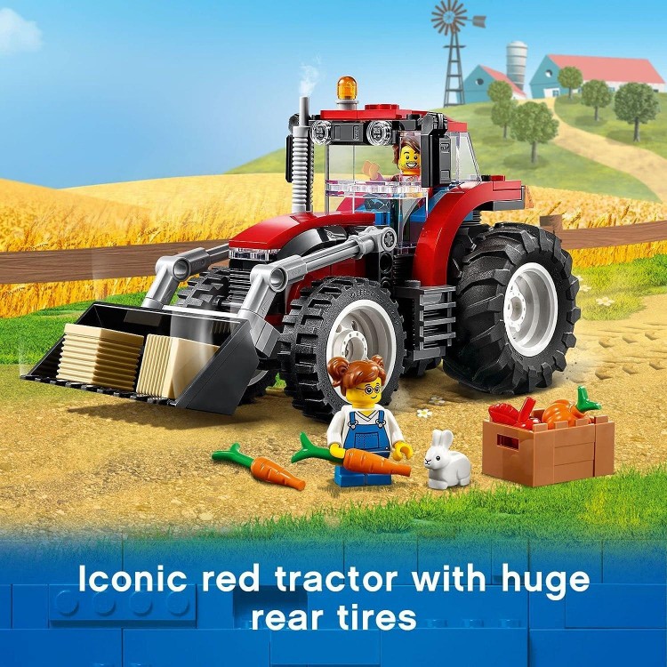 LEGO City Great Vehicles Tractor 60287 Building Toy Set for Kids