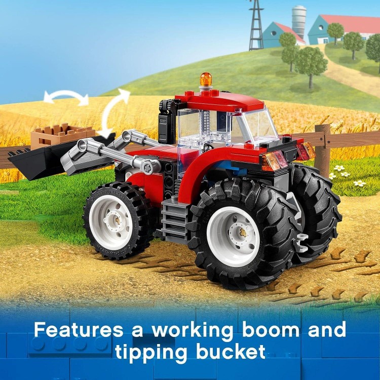 LEGO City Great Vehicles Tractor 60287 Building Toy Set for Kids