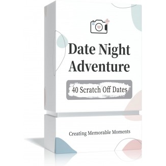 40 Date Ideas Card Games for Couples Date Night - Great as Gifts