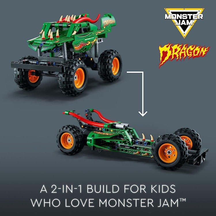 LEGO Technic Monster Jam Dragon Monster Truck Toy for Boys and Girls