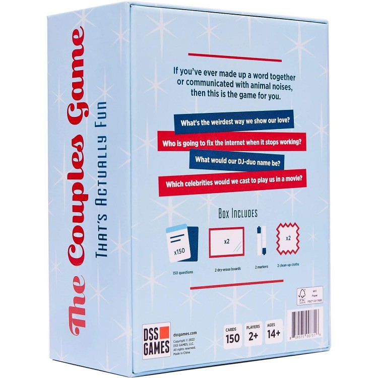 DSS Games The Couples Game That's Actually Fun [A Party Game to Play with Your Partner]