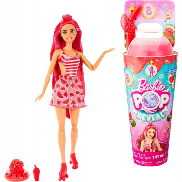 Barbie Pop Reveal Fruit Series Doll, Accessories, Scent & Color Change