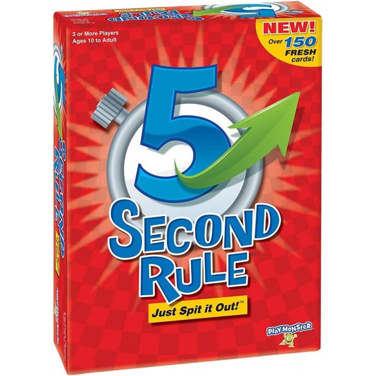 5 Second Rule Game - Simple Questions Card Game for Family Fun, Party