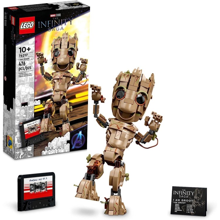 Lego Marvel I am Groot 76217 Building Toy Set -for Play and Display