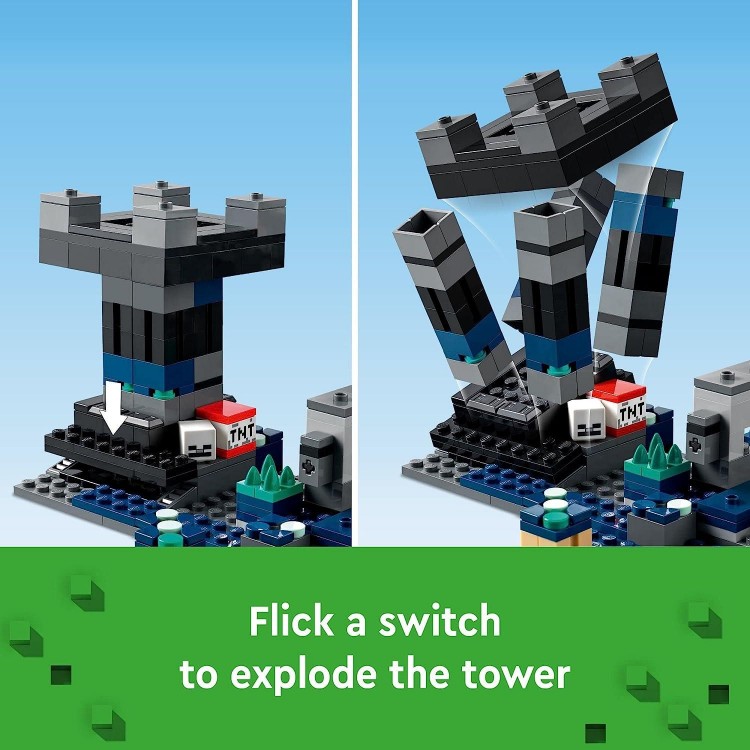 LEGO Minecraft The Deep Dark Battle Set, 21246 Biome Adventure Toy