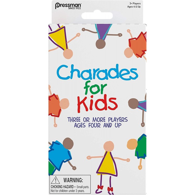 Pressman Charades For Kids Peggable - No Reading Required Family Game