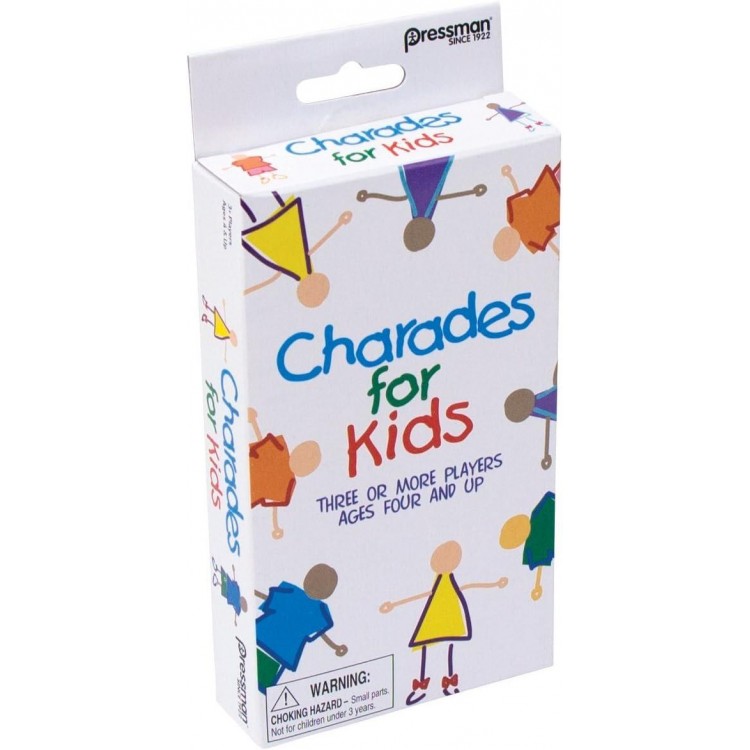 Pressman Charades For Kids Peggable - No Reading Required Family Game