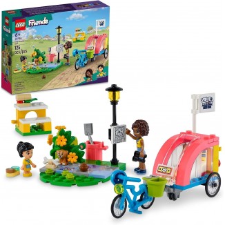 LEGO Friends Dog Rescue Bike Building Set , Pretend Play Animal Toy