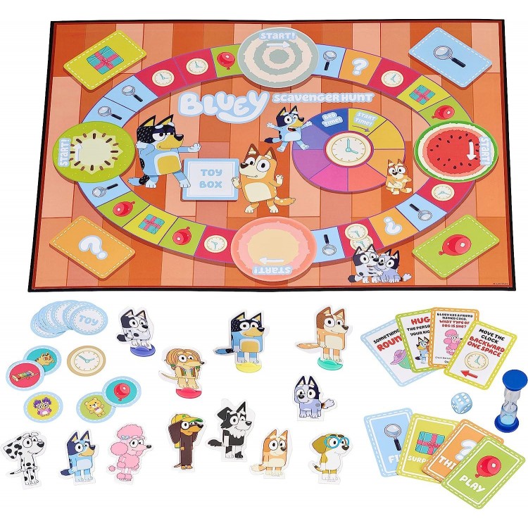 Bluey Scavenger Hunt Game. A Fun Board Game Full of Fun Activities