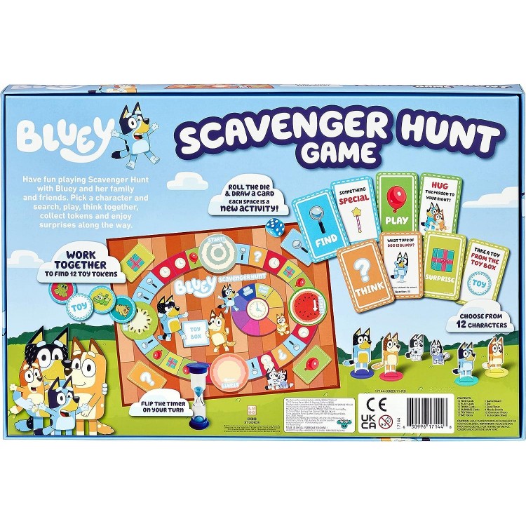 Bluey Scavenger Hunt Game. A Fun Board Game Full of Fun Activities
