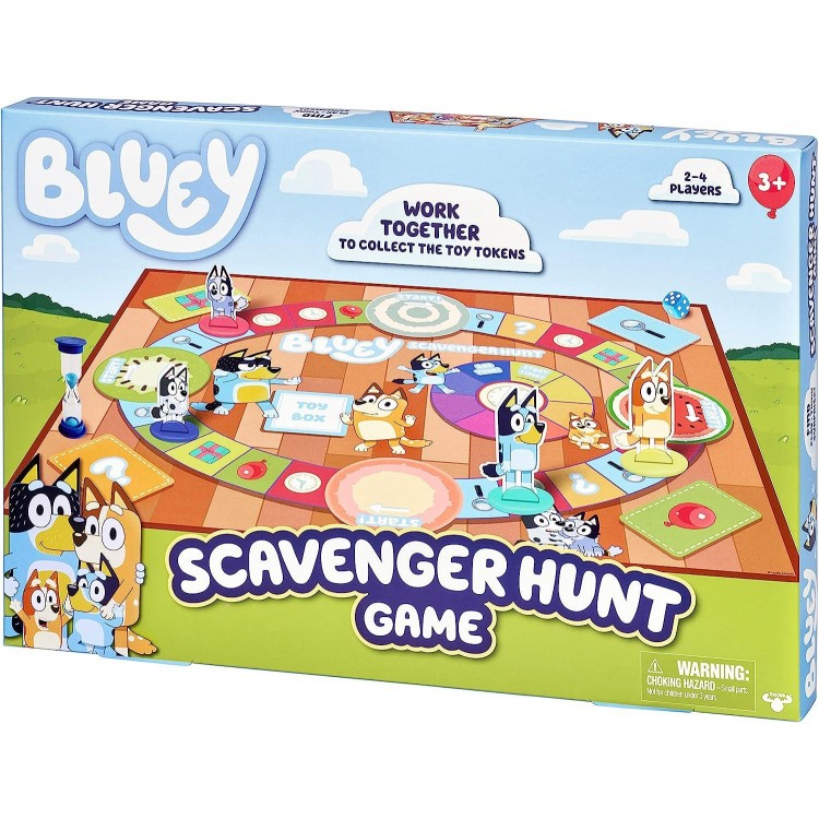 Bluey Scavenger Hunt Game. A Fun Board Game Full of Fun Activities