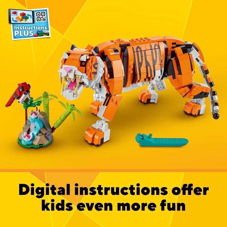 LEGO Creator 3 in 1 Majestic Tiger Building Set, Gifts for Kids