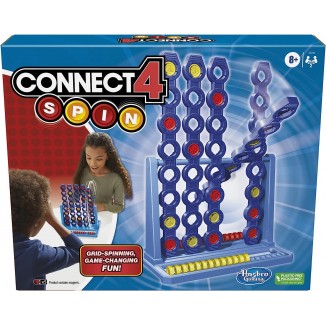 Hasbro Gaming Connect 4 Spin Game, Features Spinning Connect 4 Grid