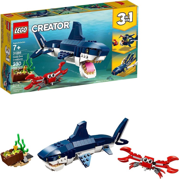 LEGO Creator 3 in 1 Deep Sea Creatures,Gifts for 7 Plus Year Old