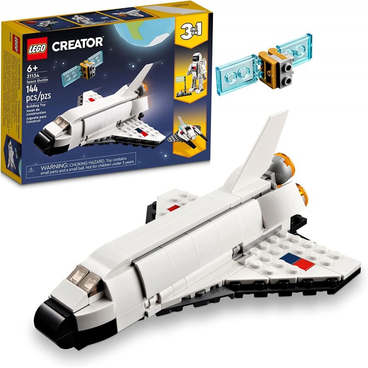 LEGO Creator 3 in 1 Space Shuttle Stocking Stuffer for Kids