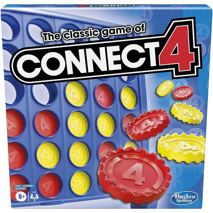 Hasbro Gaming Connect 4 Classic Grid,for Family and Kids,Ages 6 and Up