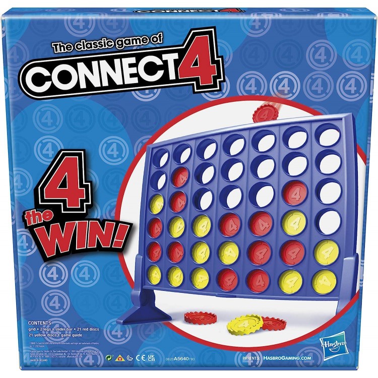Hasbro Gaming Connect 4 Classic Grid,for Family and Kids,Ages 6 and Up