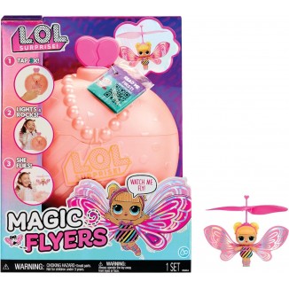 L.O.L. Surprise! Magic Flyers: Flutter Star- Hand Guided Flying Doll