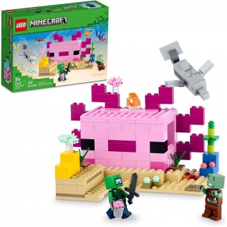 LEGO Minecraft The Axolotl House 21247 Building Toy Set