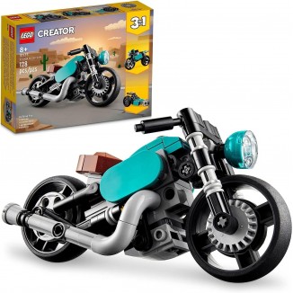 LEGO Creator 3 in 1 Vintage Motorcycle Set,Vehicle Building Toys