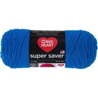 RED HEART E300.0886 Super Saver Yarn, Blue